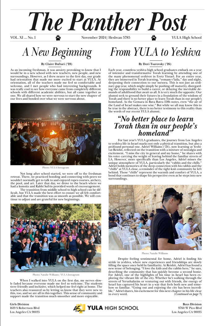 Volume XI Issue 1: November 2024